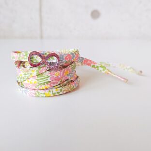 パステルボタニック　インフィニティチャーム付き　（プリント地シューレース）