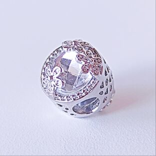 ジュエリースライドチャーム クリア花