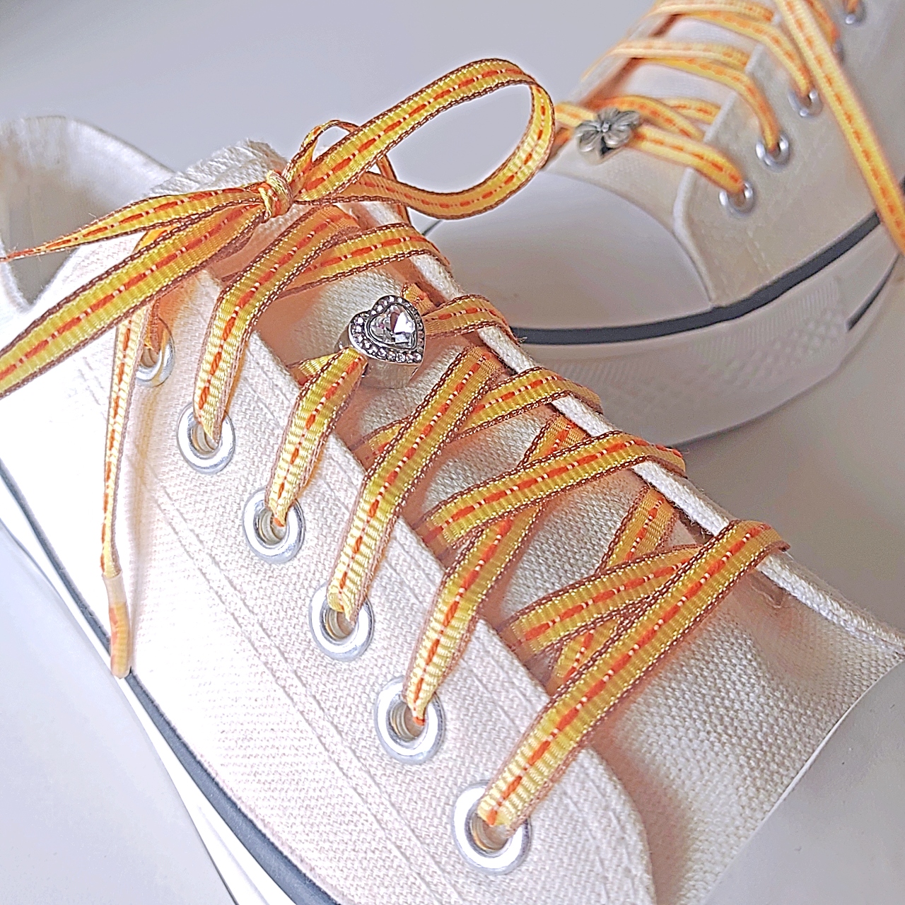 クリアハート スライドチャーム | My Shoelaces
